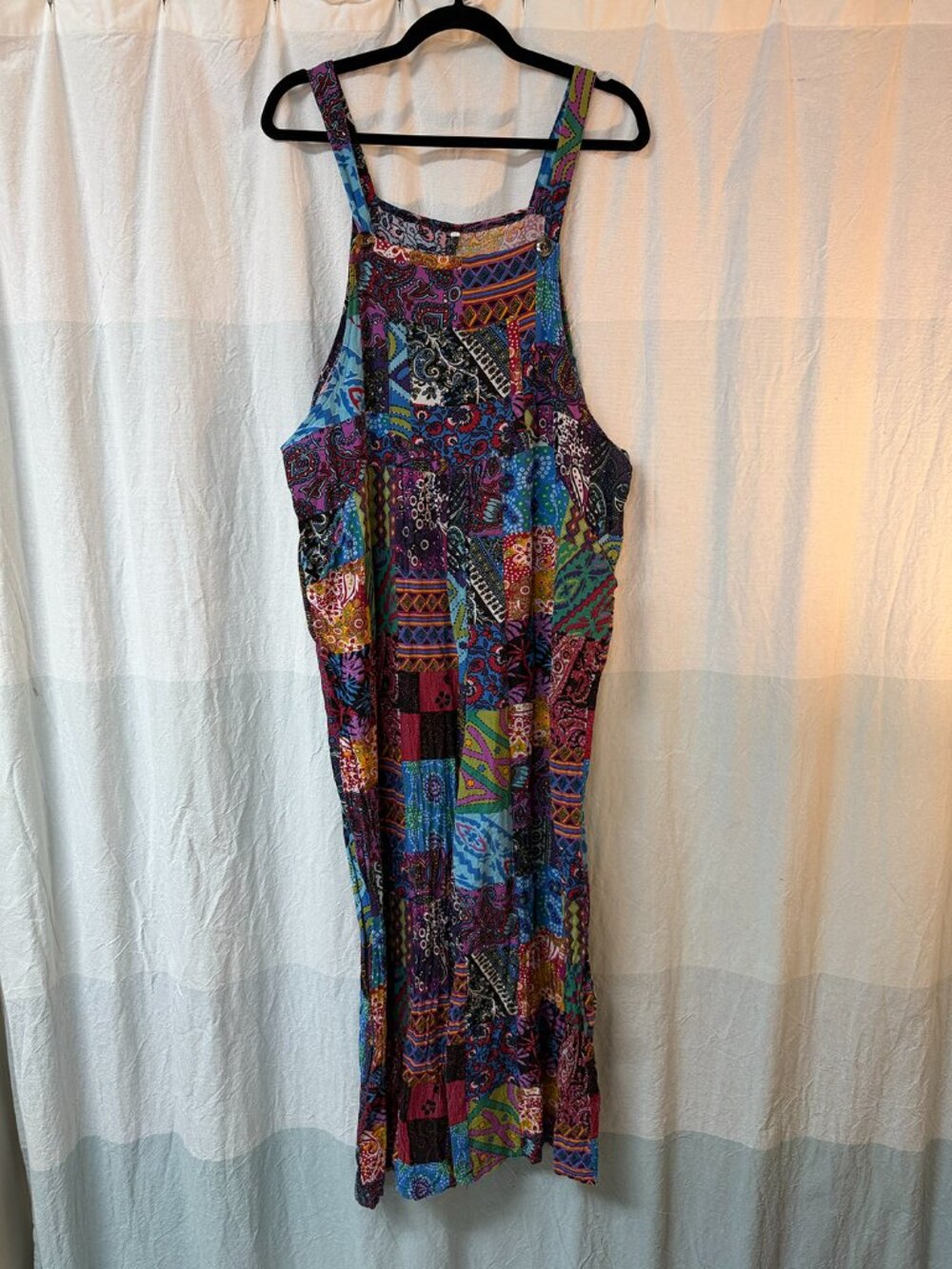 Wide Leg Patchwork Jumpsuit